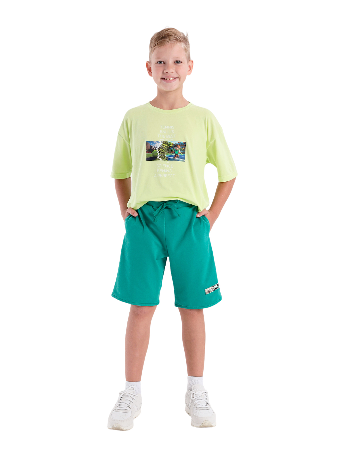 Шорты для мальчика О47316 (зеленый)