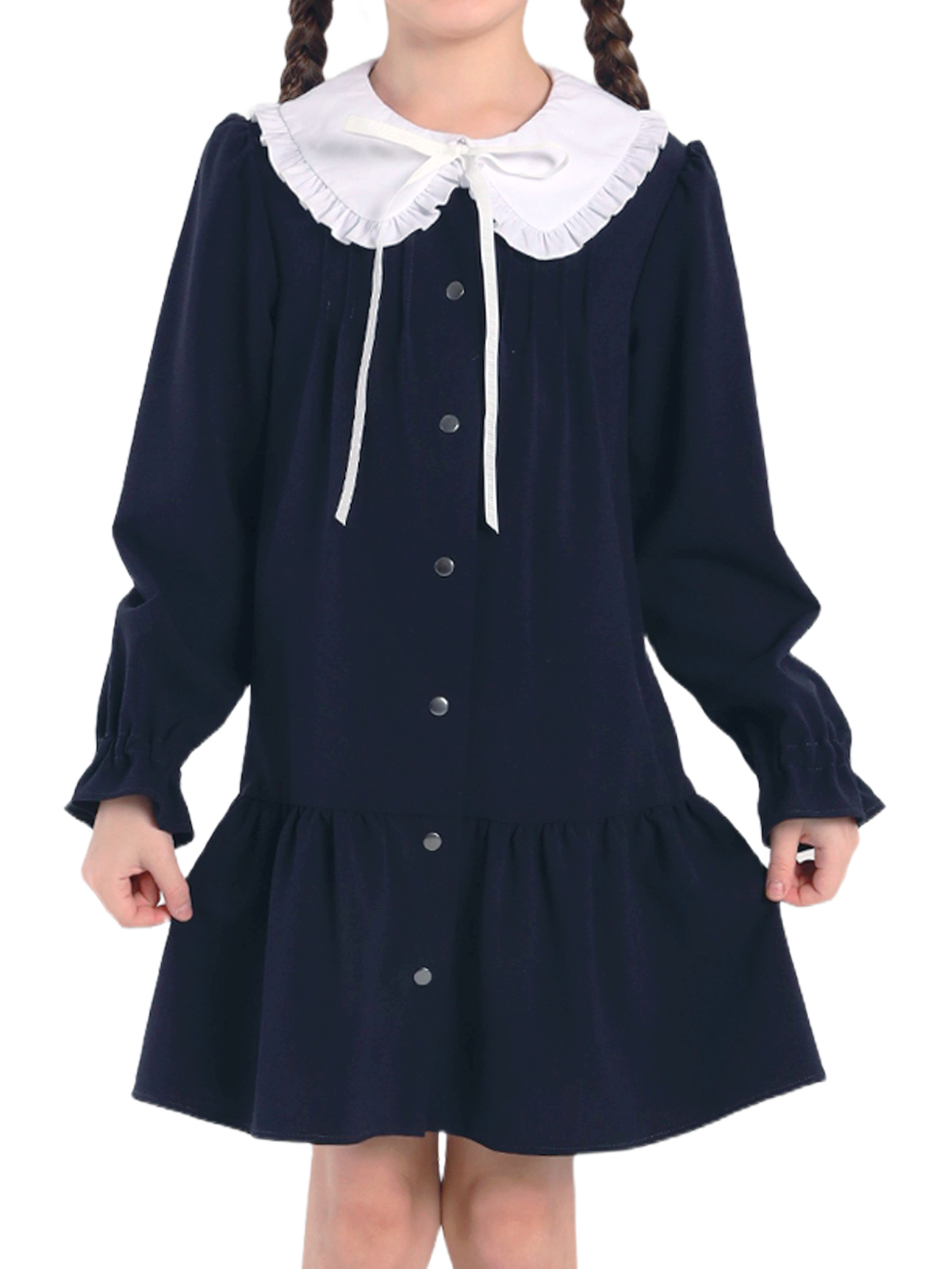 Платье для девочки О77053 (синий)