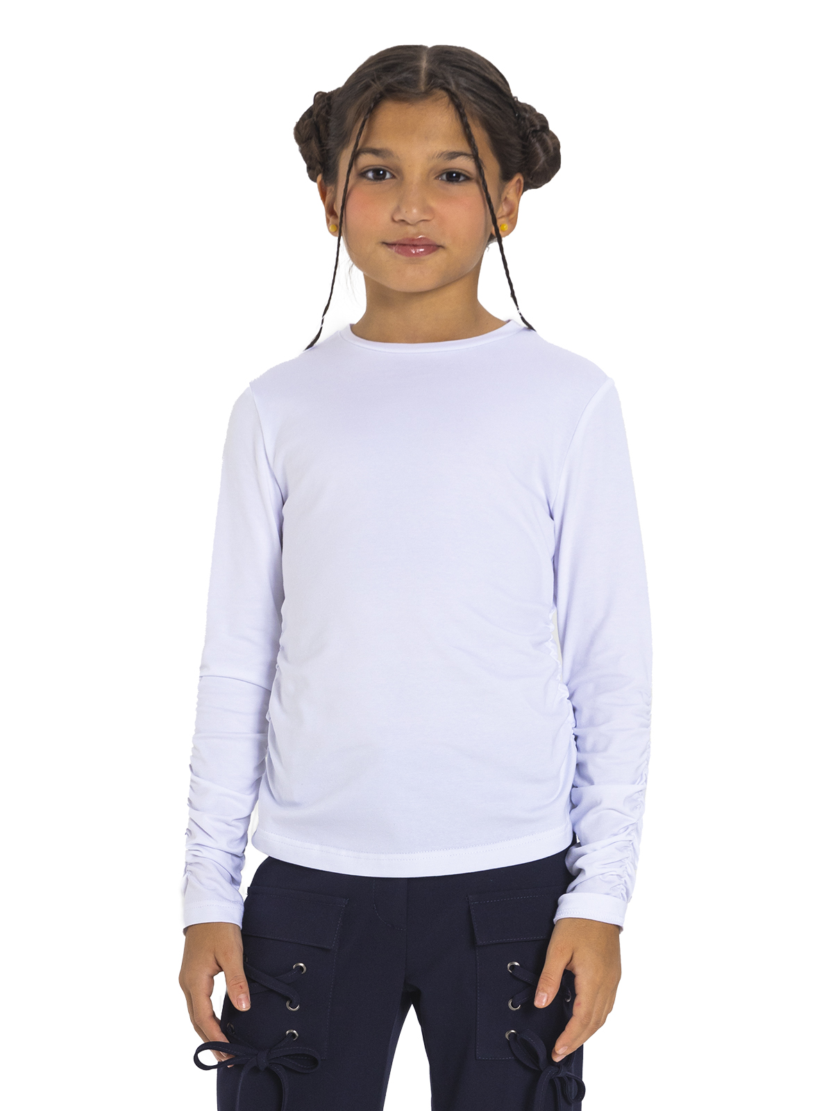 Джемпер для девочки О77050 (белый)