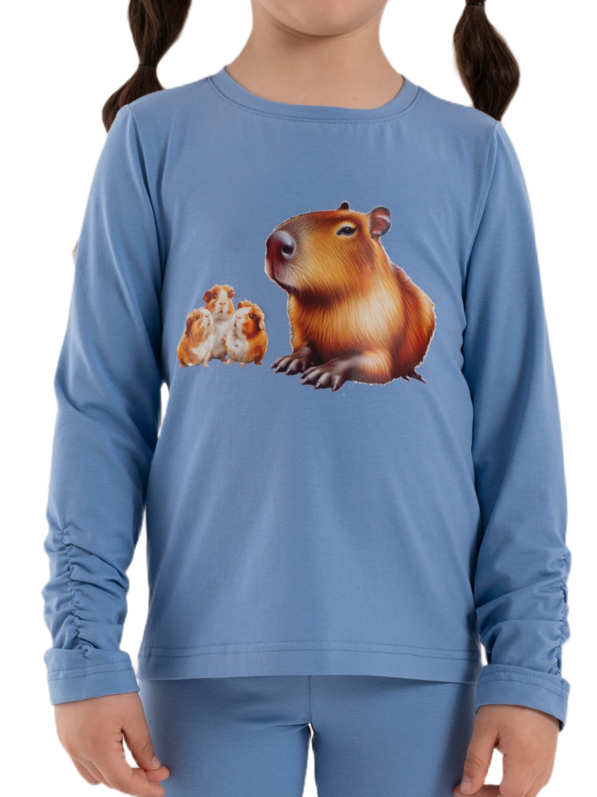 Джемпер для девочки О67142 (синий)