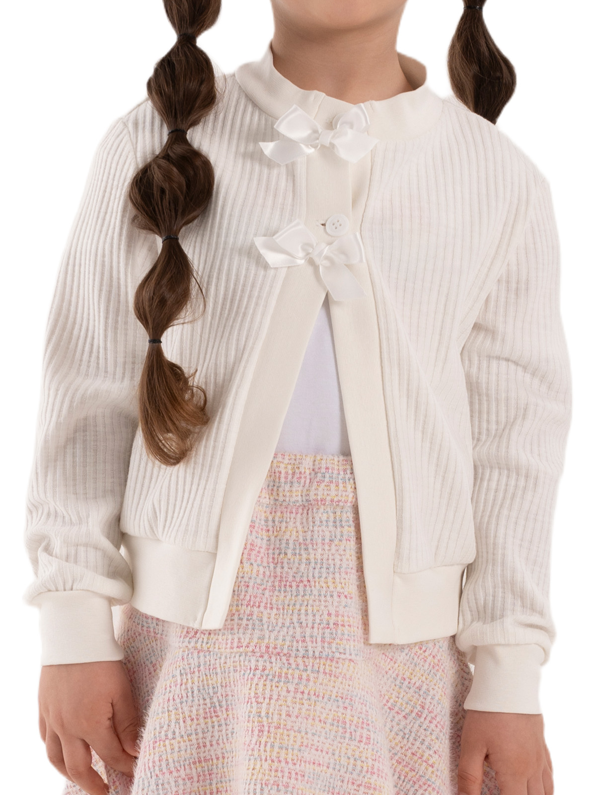 Джемпер для девочки О67105 (молочный)