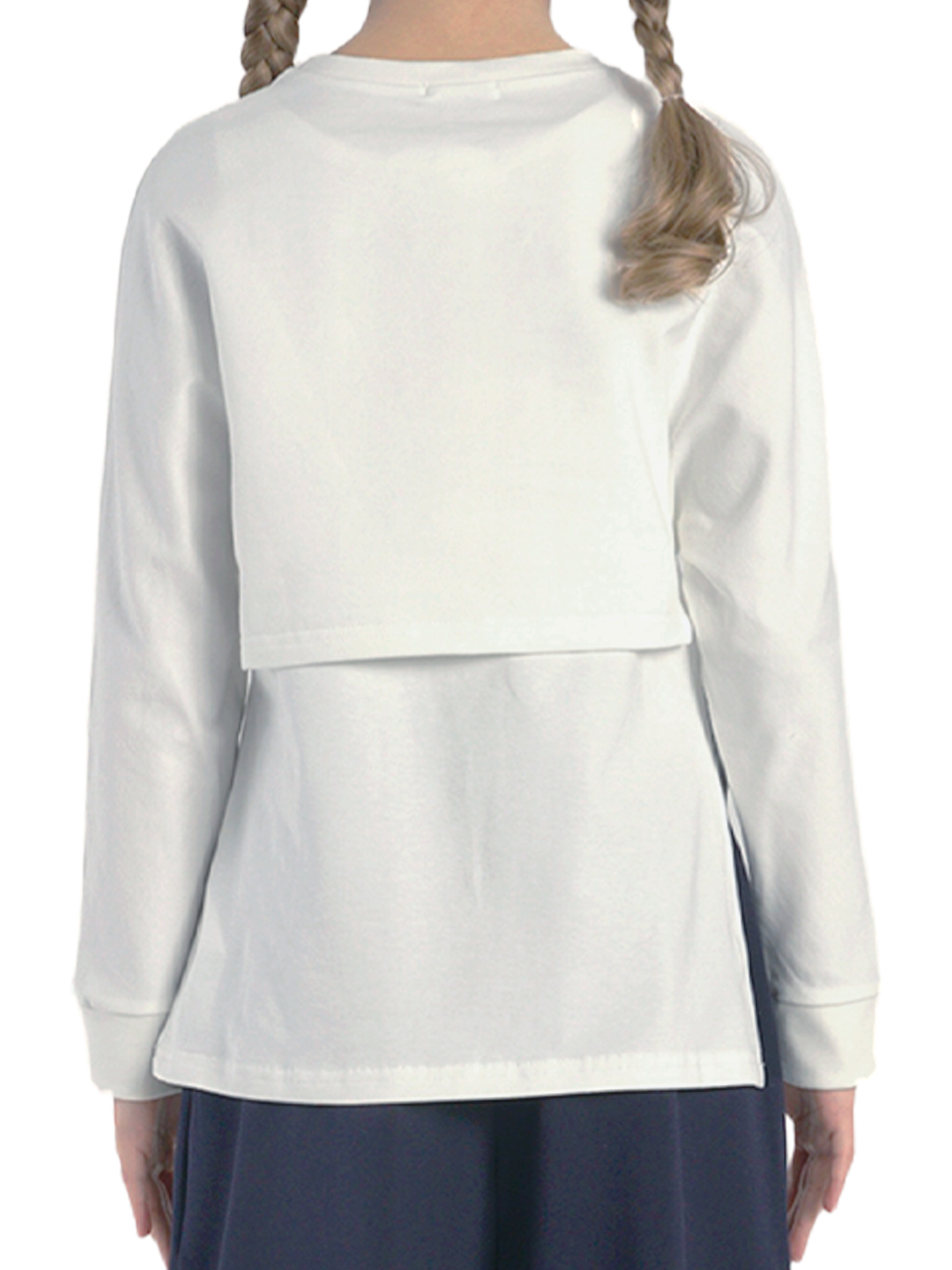 Джемпер для девочки О77001 (белый)