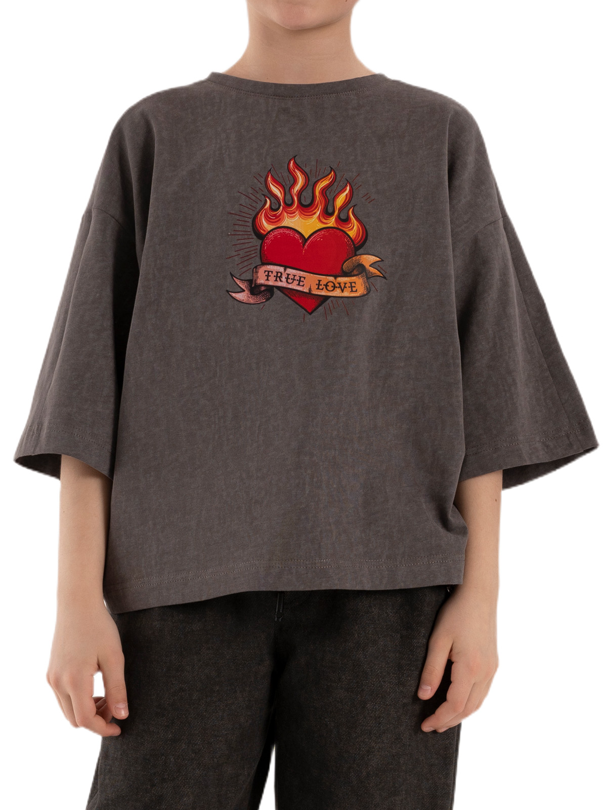 Джемпер для девочки О67078 (серый)