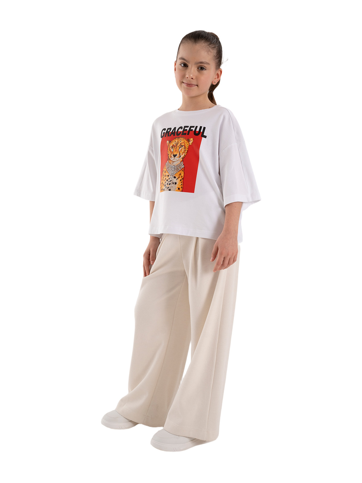 Джемпер для девочки О67079 (белый)