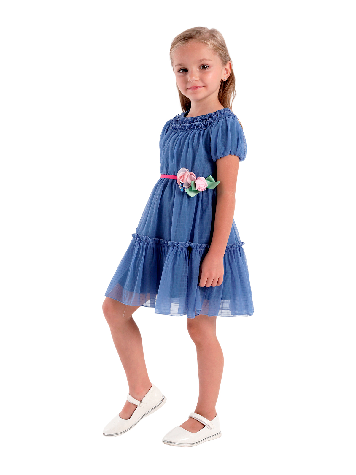 Платье для девочки О57241 (синий)