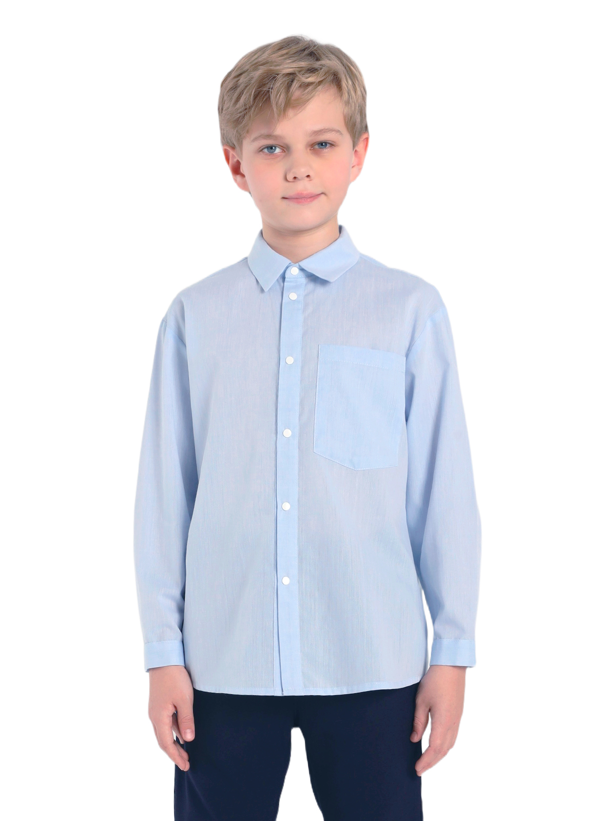 Верхняя сорочка для мальчика О17065 (голубой)