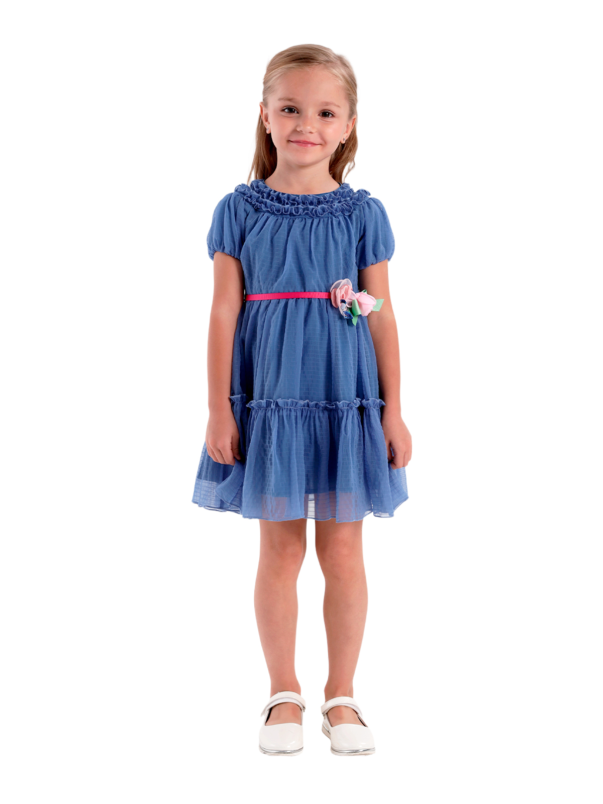 Платье для девочки О57241 (синий)