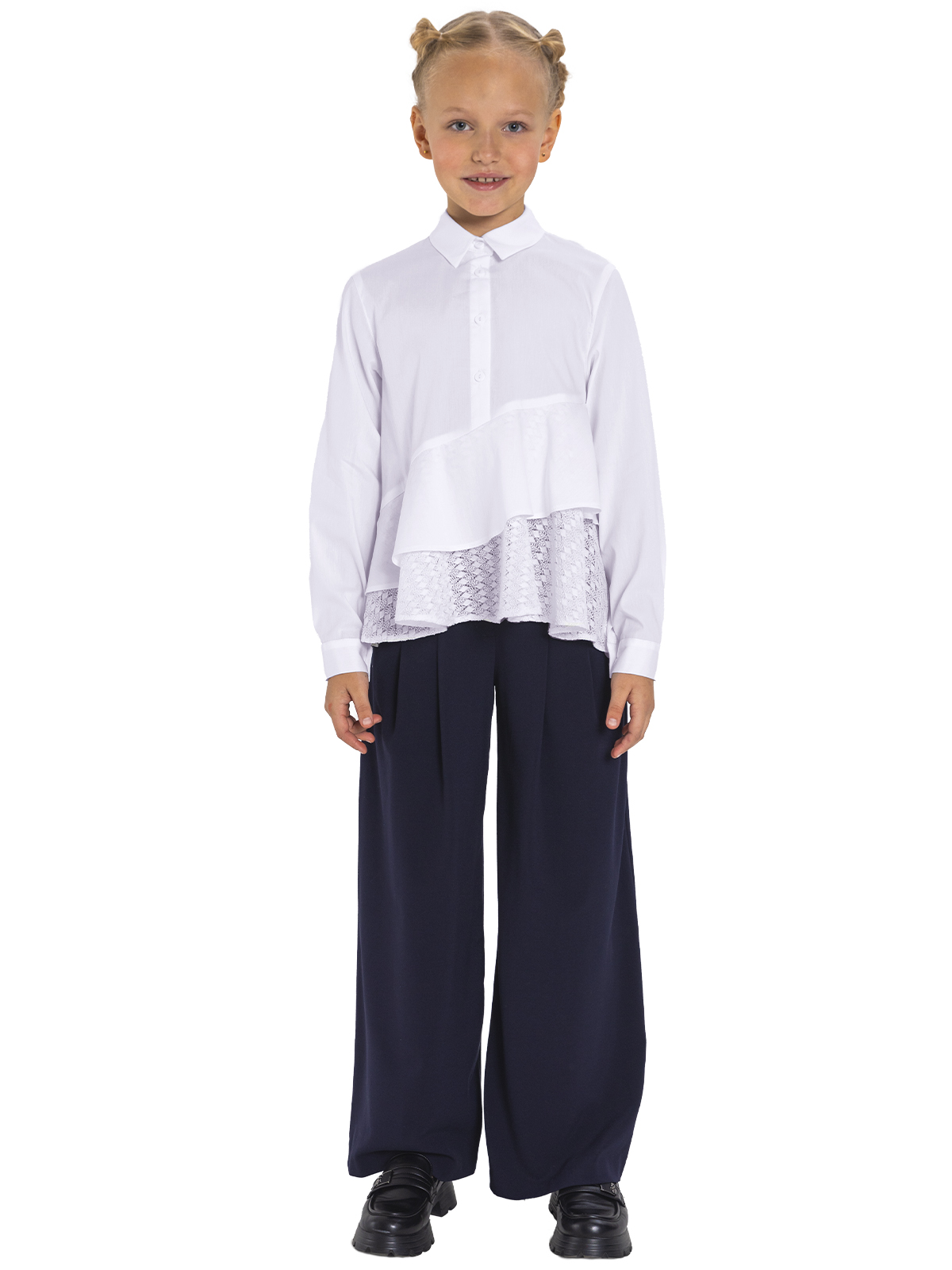 Блузка для девочки О76986 (белый)