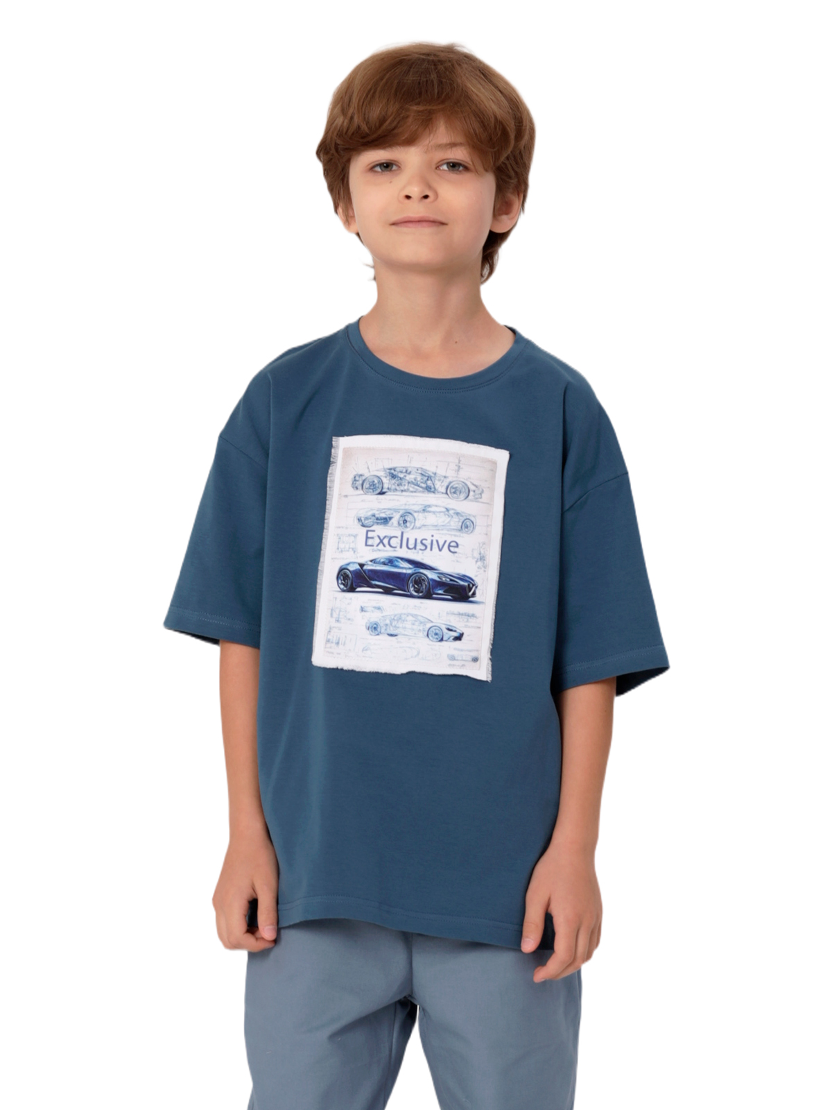 Джемпер для мальчика О47331 (деним)