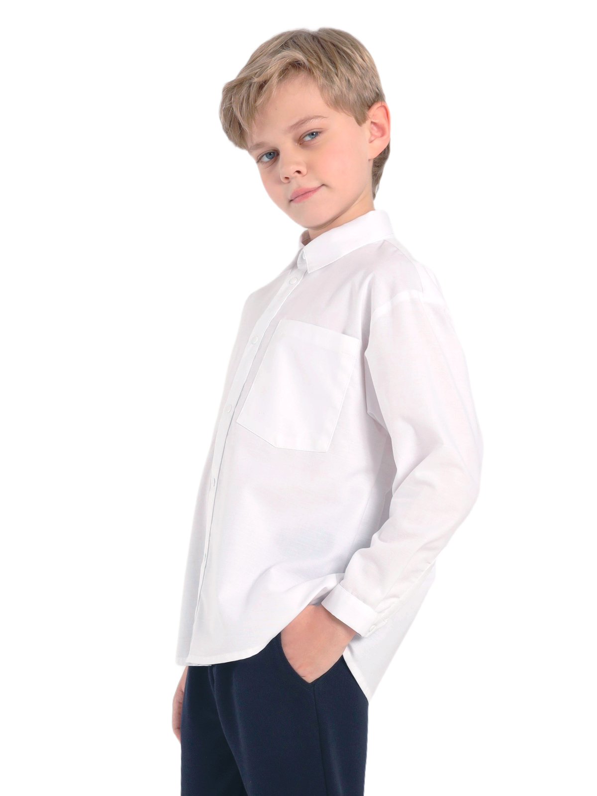 Верхняя сорочка для мальчика О17065 (белый)