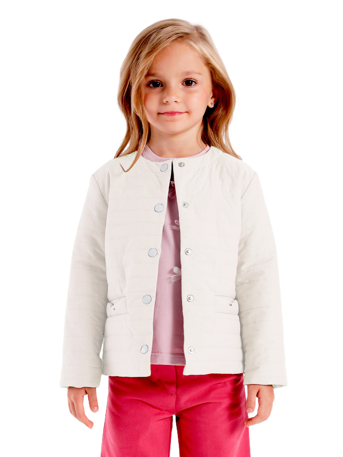 Куртка для девочки О57299 (молочный)