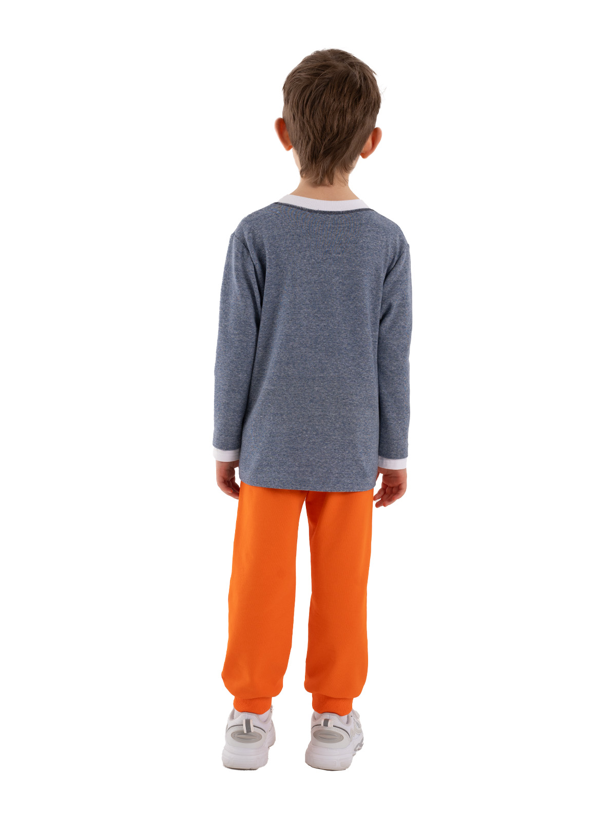 Брюки для мальчика О37128 (оранжевый)