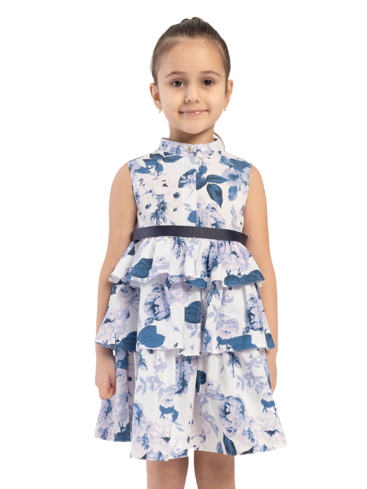 Платье для девочки О54027 (синий)