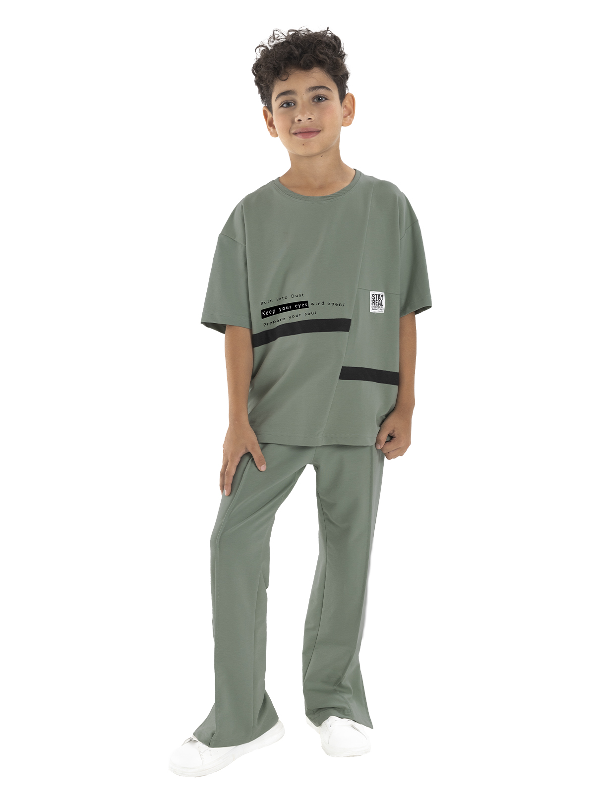 Брюки для мальчика О46950 (зеленый)