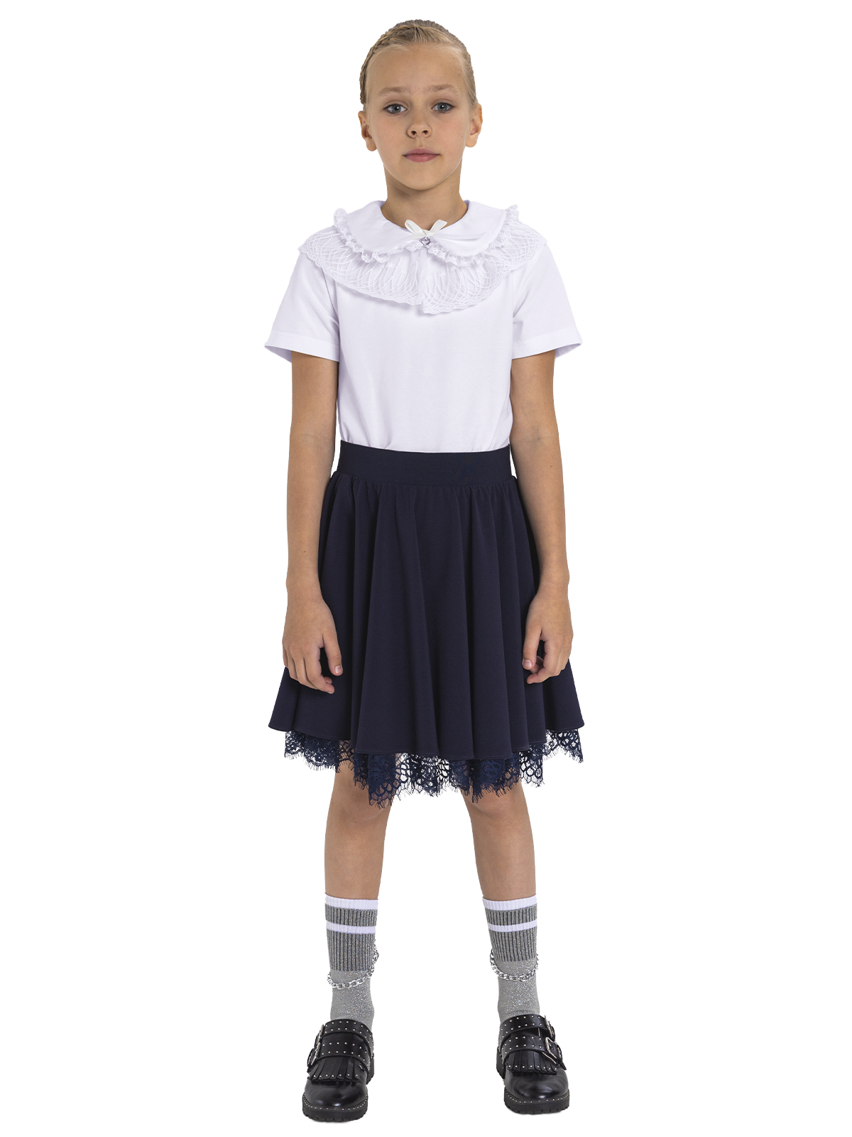 Блузка для девочки О76977 (белый)