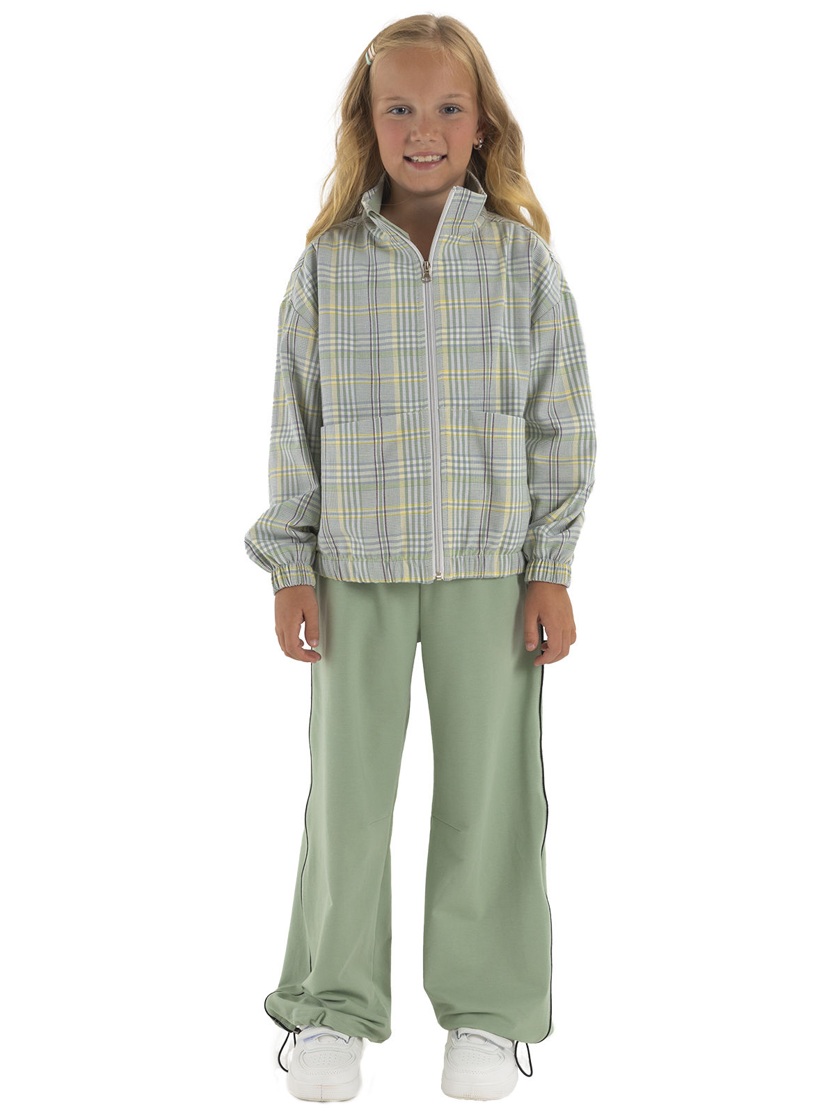 Жакет для девочки О56825 (зеленый)