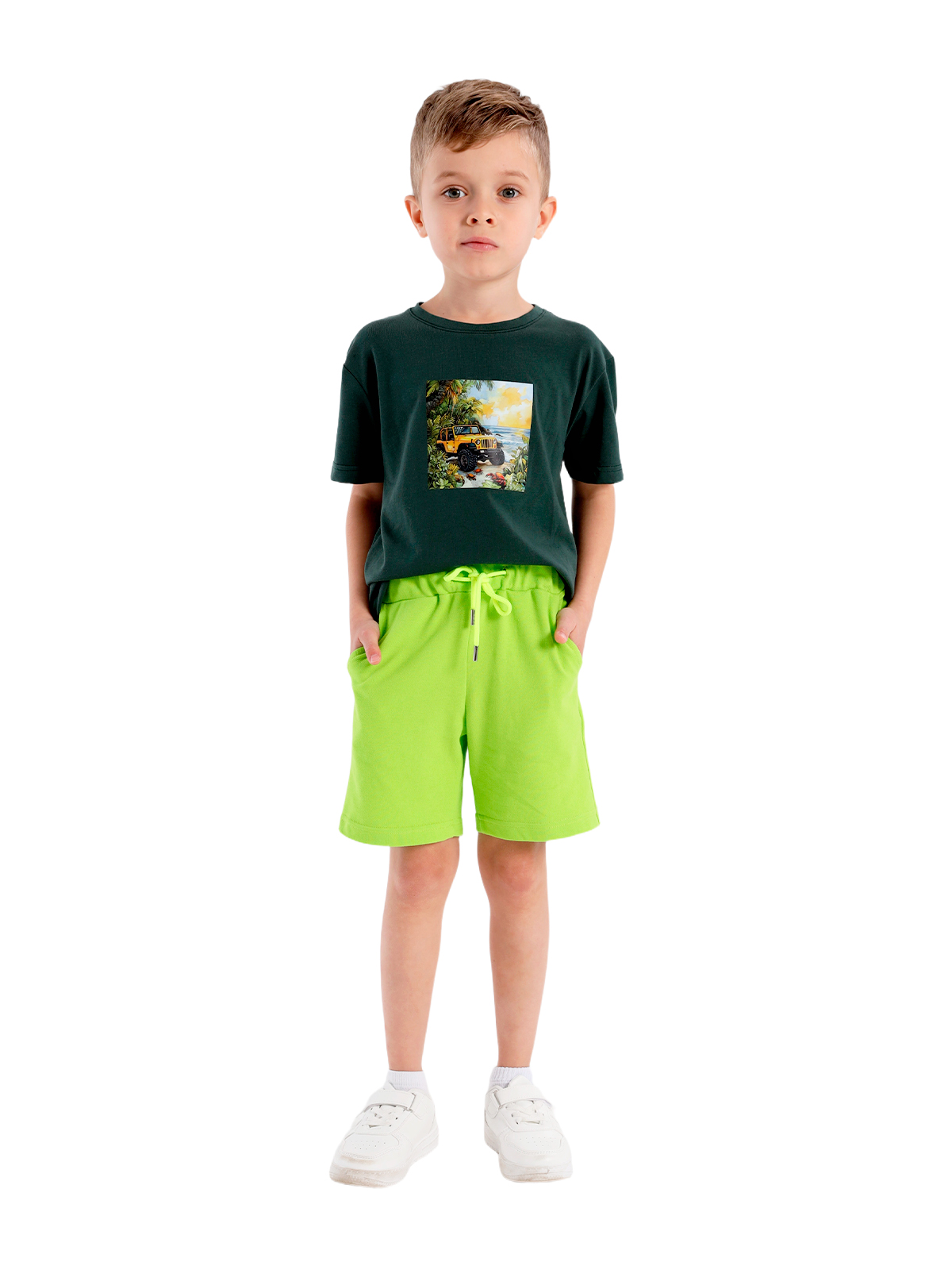 Шорты для мальчика О46968 (лайм)