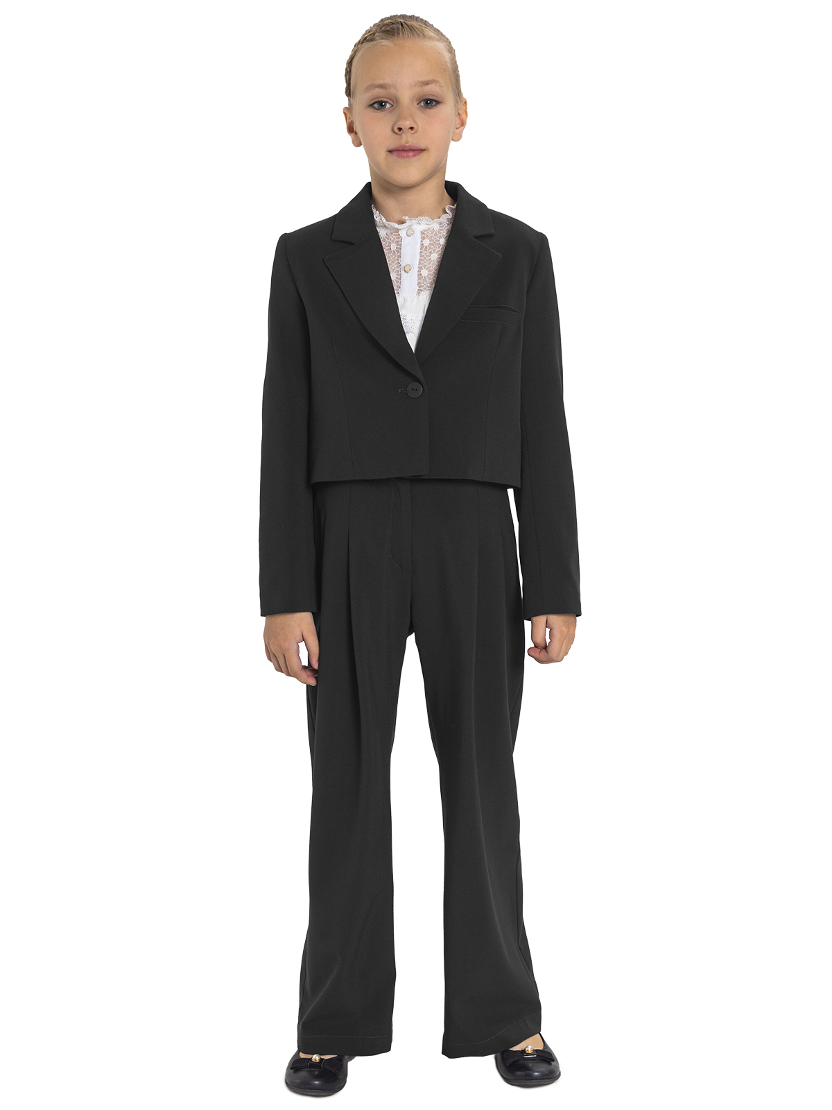 Жакет для девочки О77003 (черный)