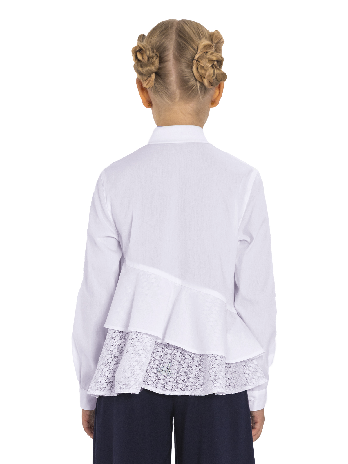 Блузка для девочки О76986 (белый)