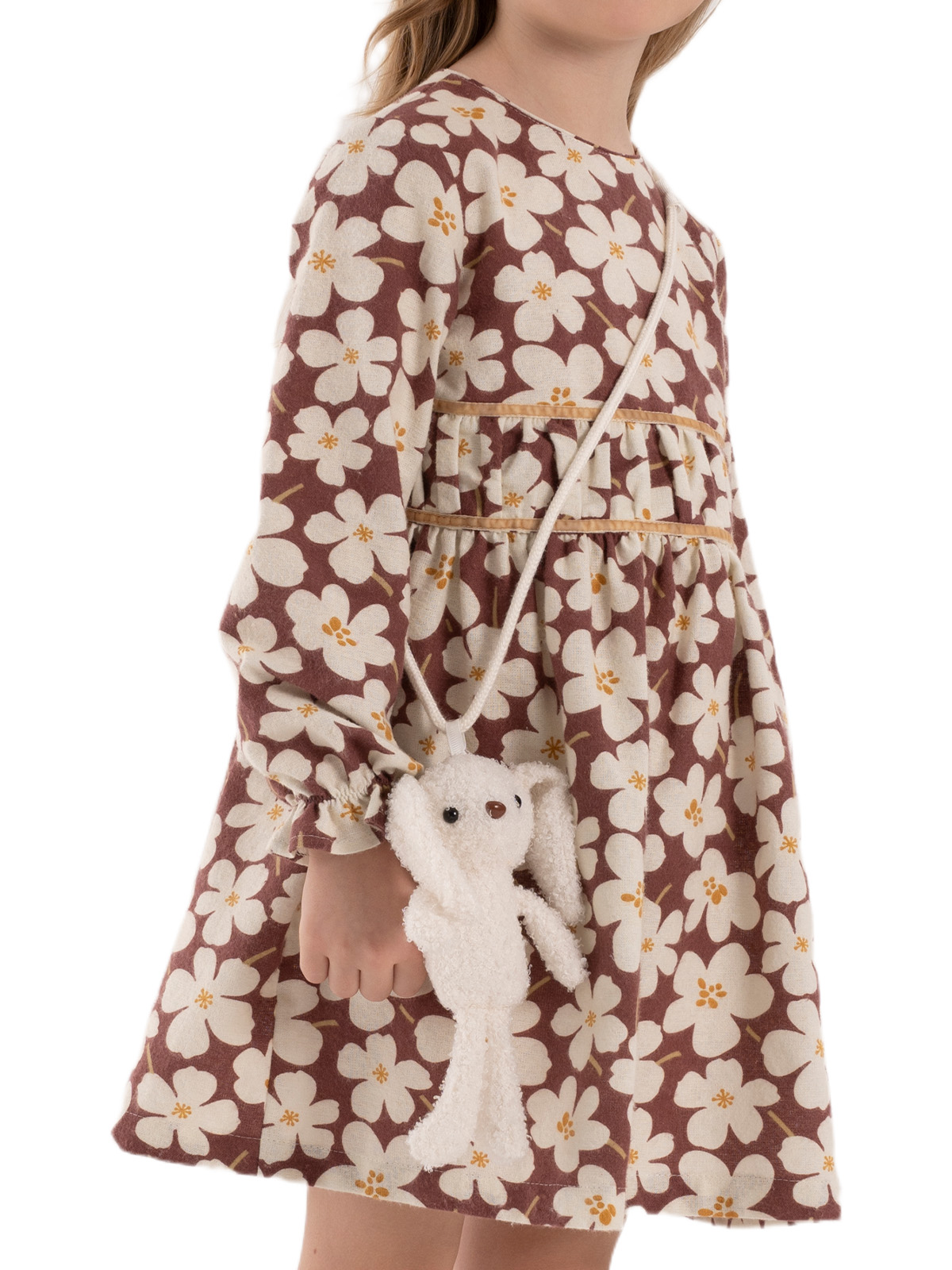 Платье для девочки О67134 (бордовый)