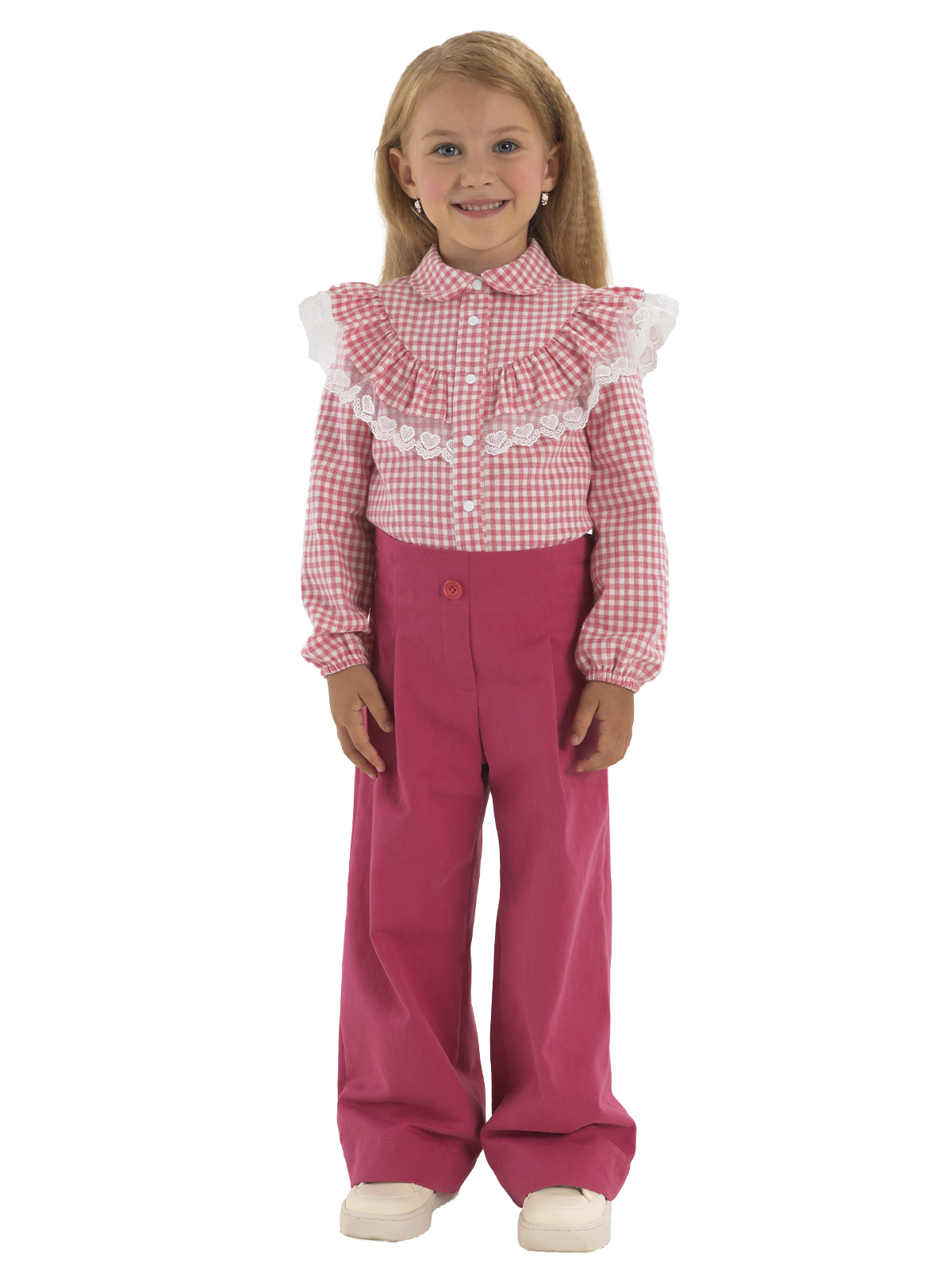 Брюки для девочки О56806 (розовый)