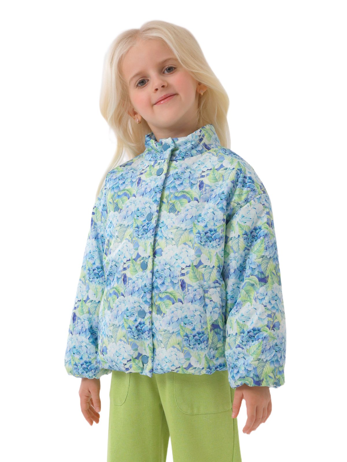 Куртка для девочки О57298 (голубой)