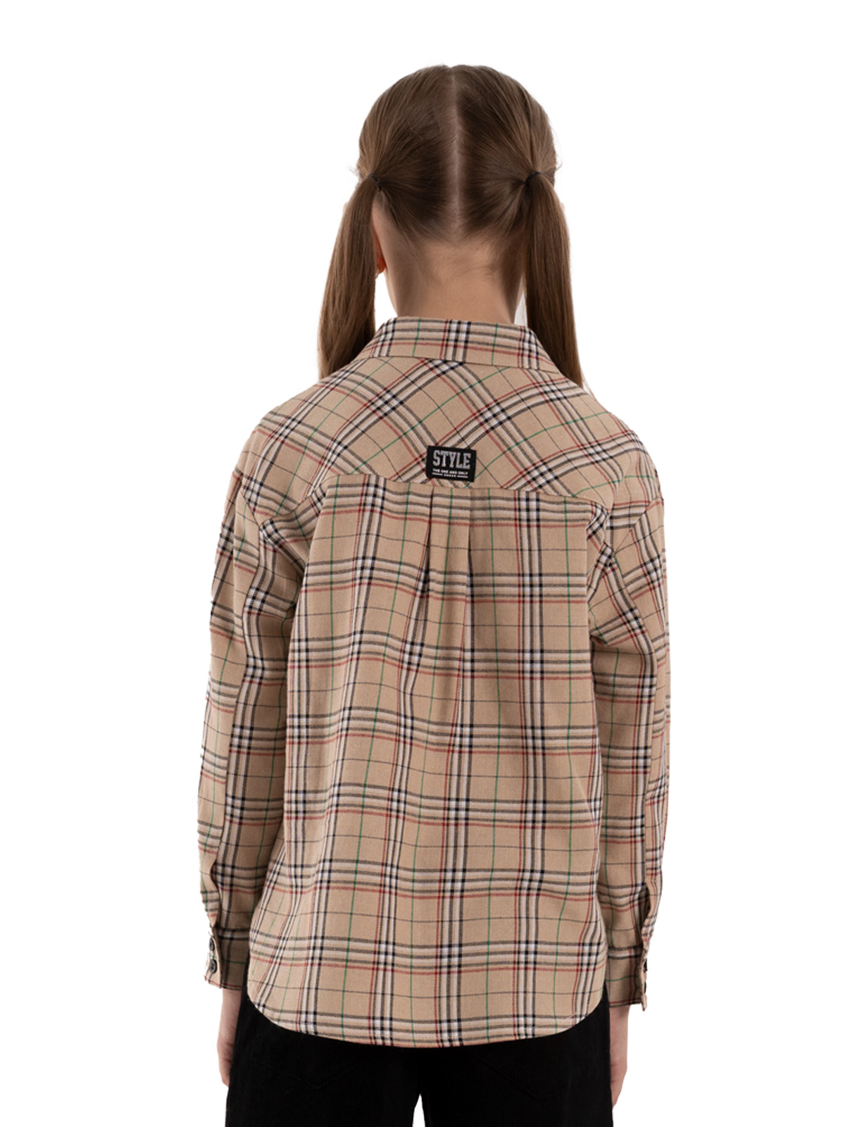 Блузка для девочки О67073 (бежевый)