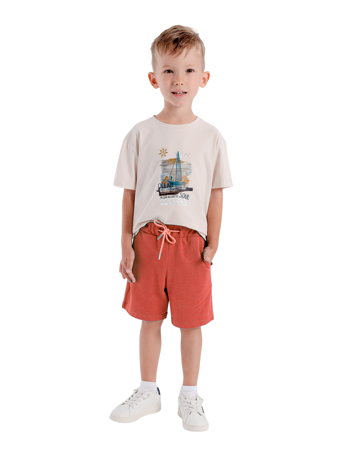 Шорты для мальчика О46968 (красный)