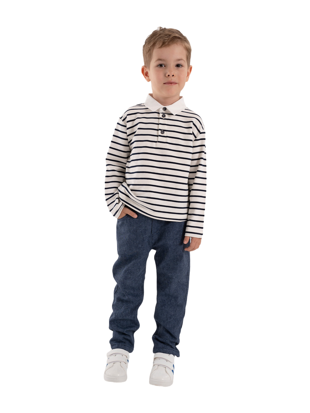 Брюки для мальчика О37123 (деним)