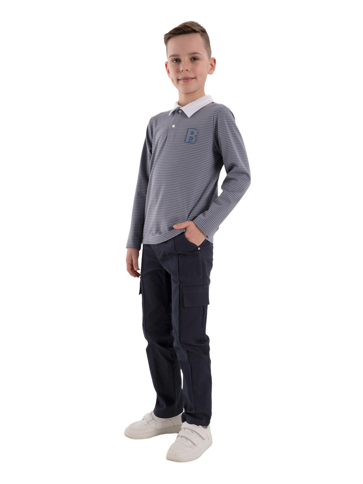 Брюки для мальчика О36668 (синий)