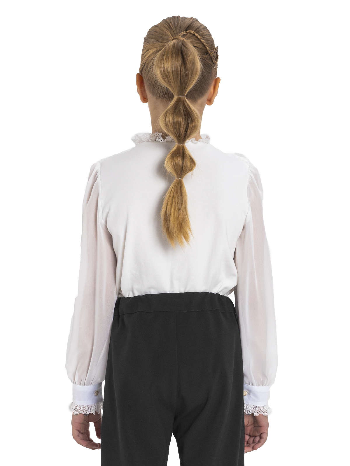 Блузка для девочки О76982 (белый)