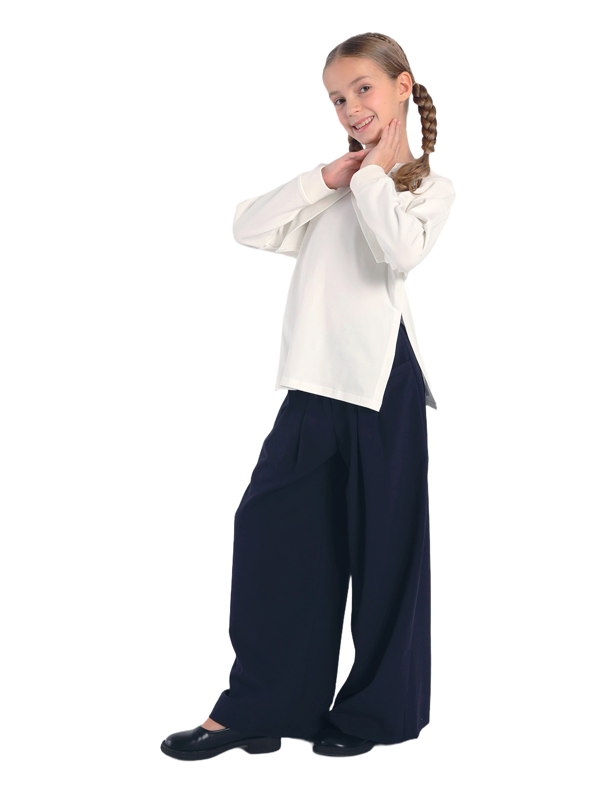 Джемпер для девочки О77001 (белый)