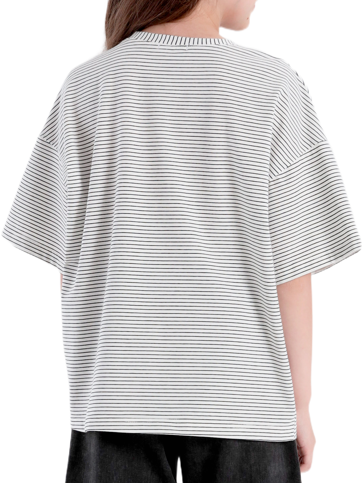 Джемпер для девочки О57259 (белый-черный)