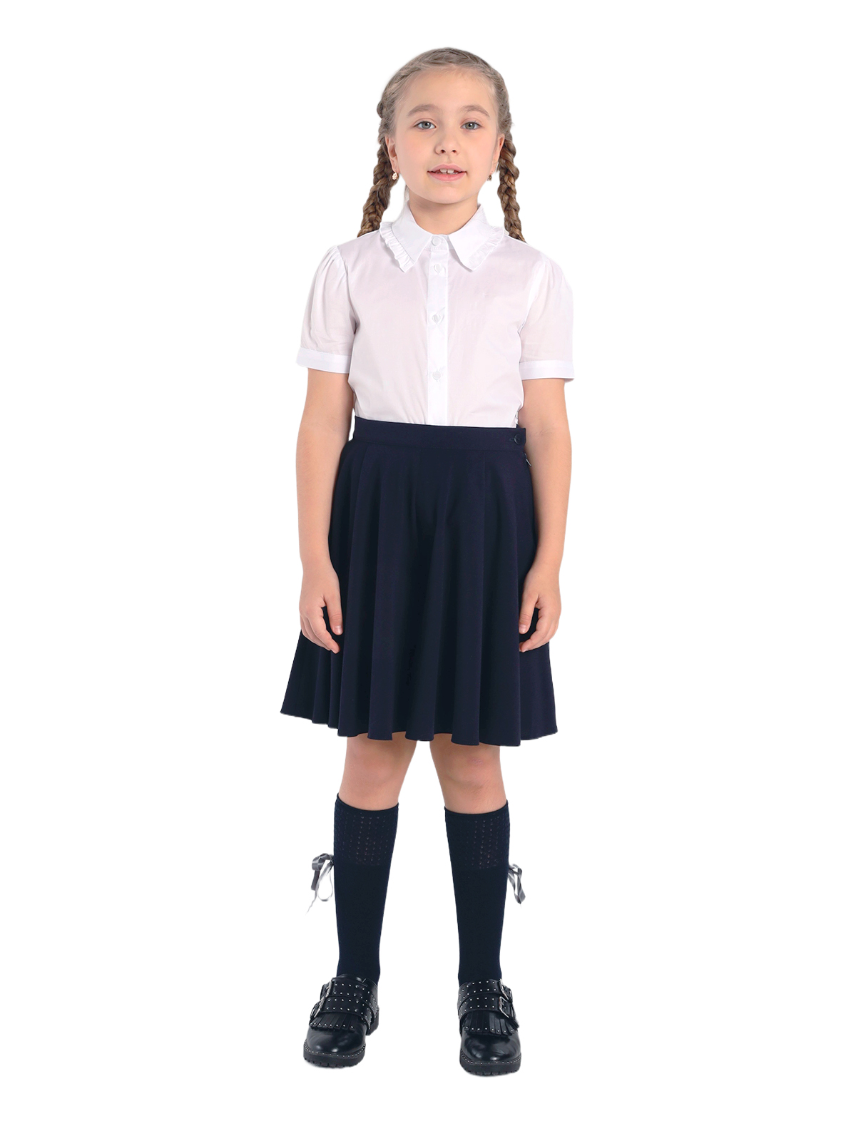 Юбка-шорты для девочки О76454 (синий)