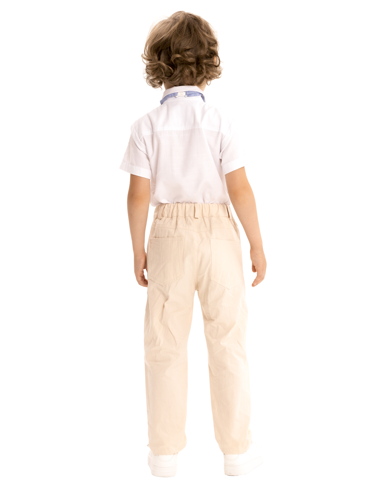 Верхняя сорочка для мальчика О46469 (белый-голубой)