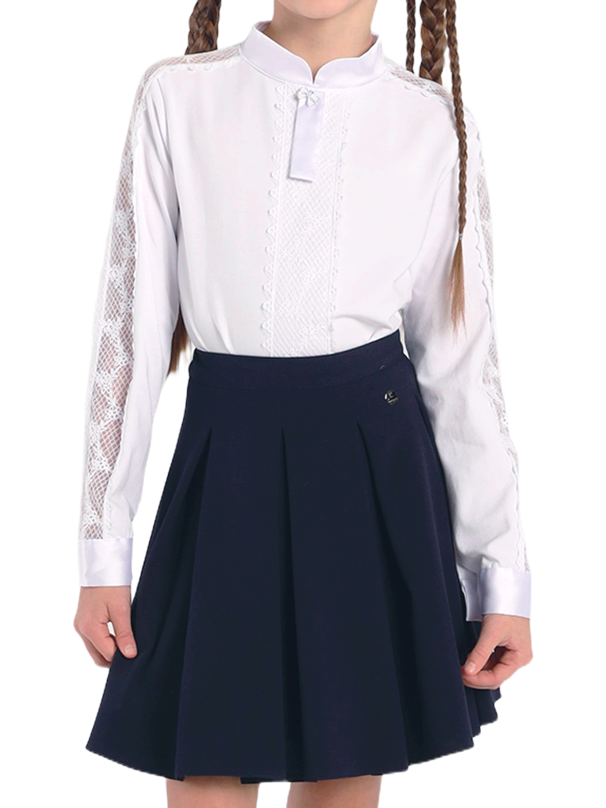 Блузка для девочки О76980 (белый)