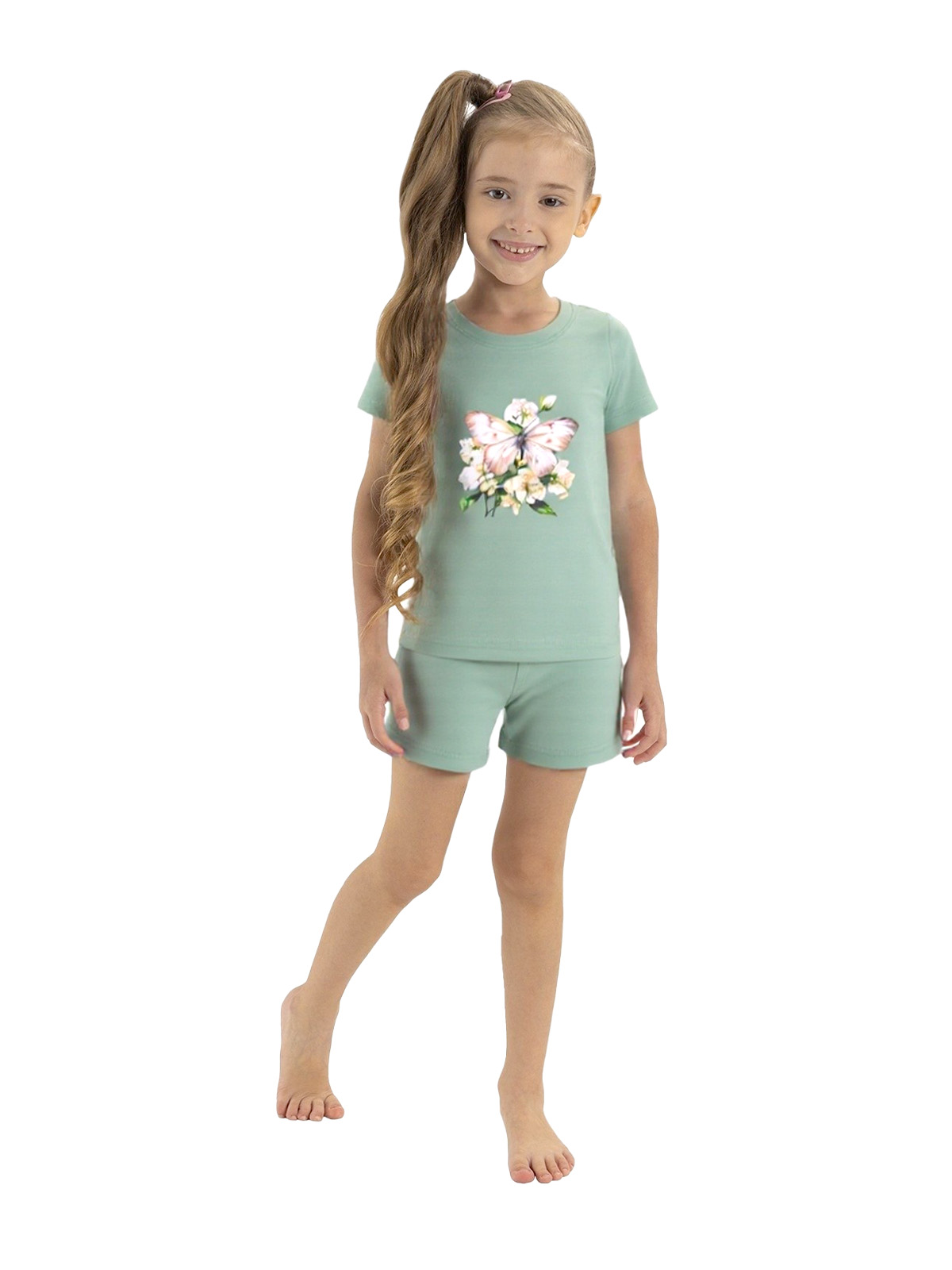 Пижама для девочки 06092 (зеленый)