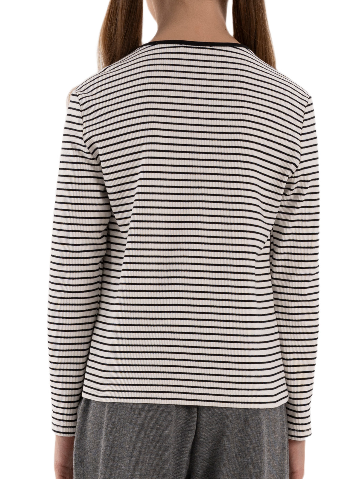 Джемпер для девочки О67082 (белый-черный)