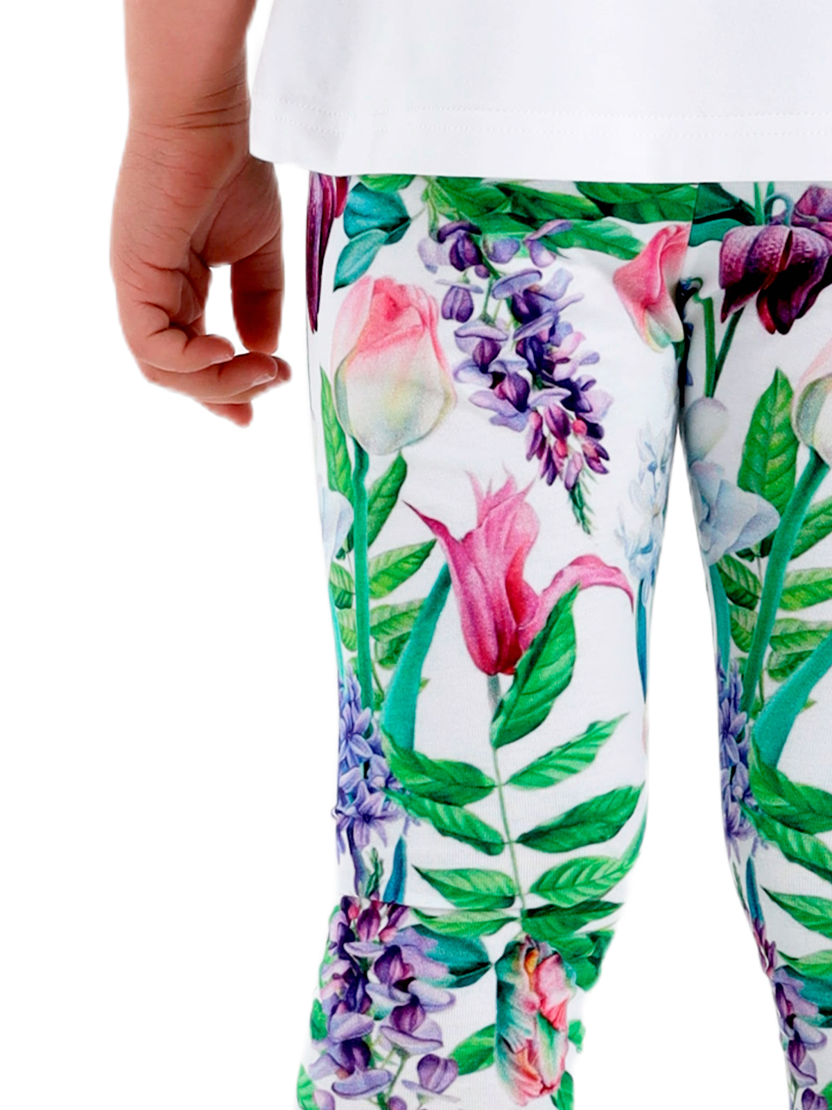 Брюки для девочки О57245 (синий-розовый)