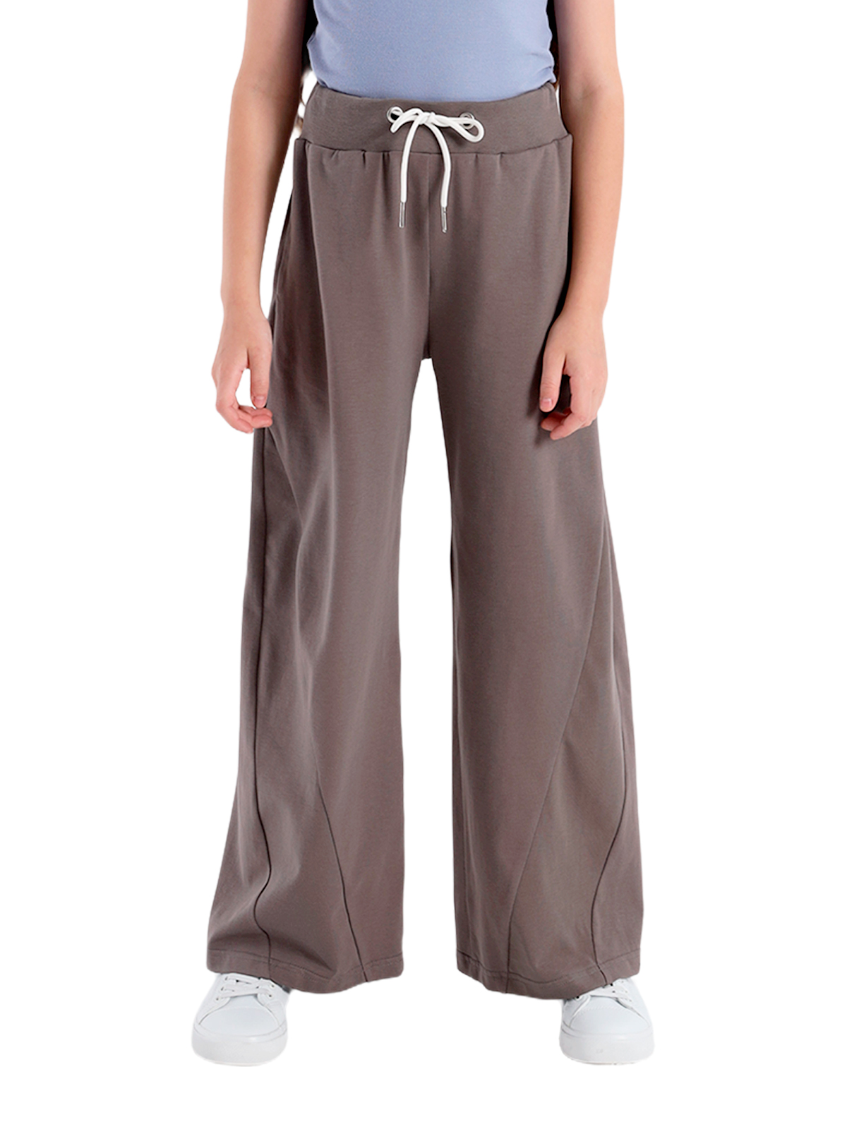 Брюки для девочки О57279 (серый)