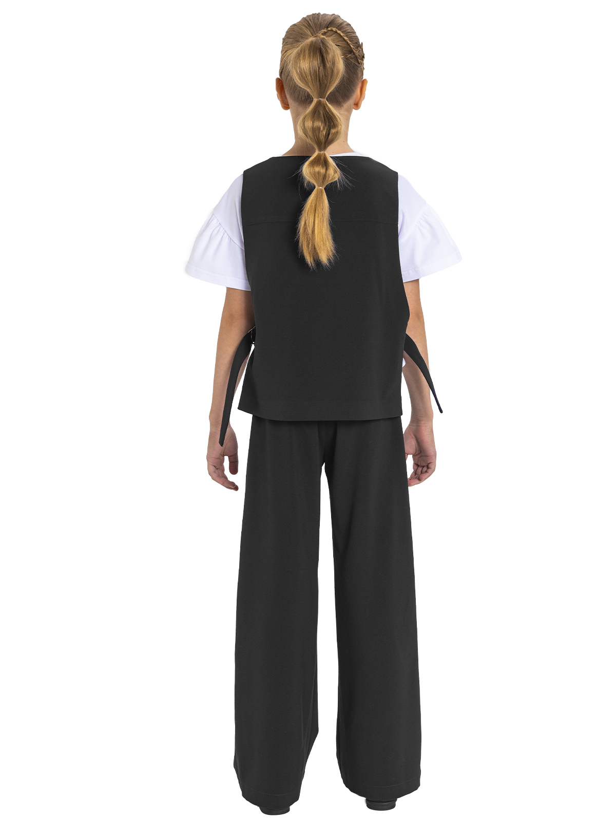 Жилет для девочки О77061 (черный)