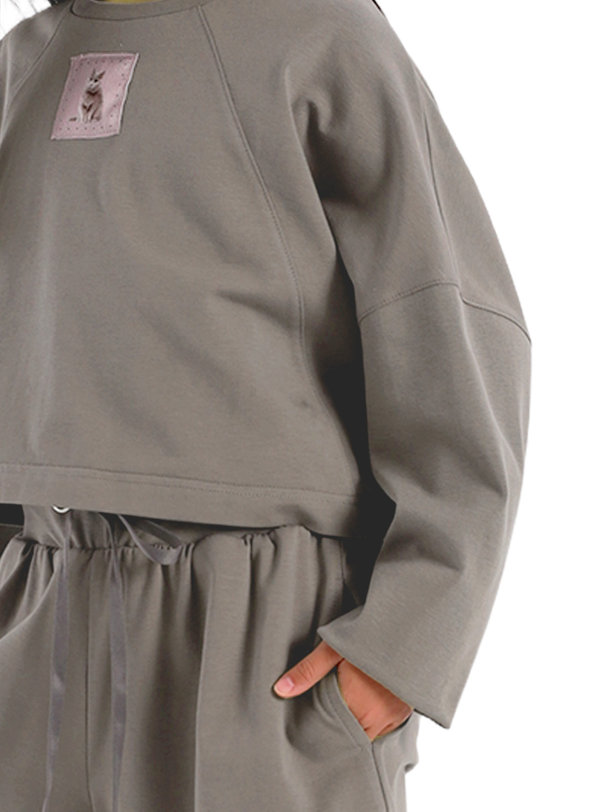 Джемпер для девочки О57274 (серый)