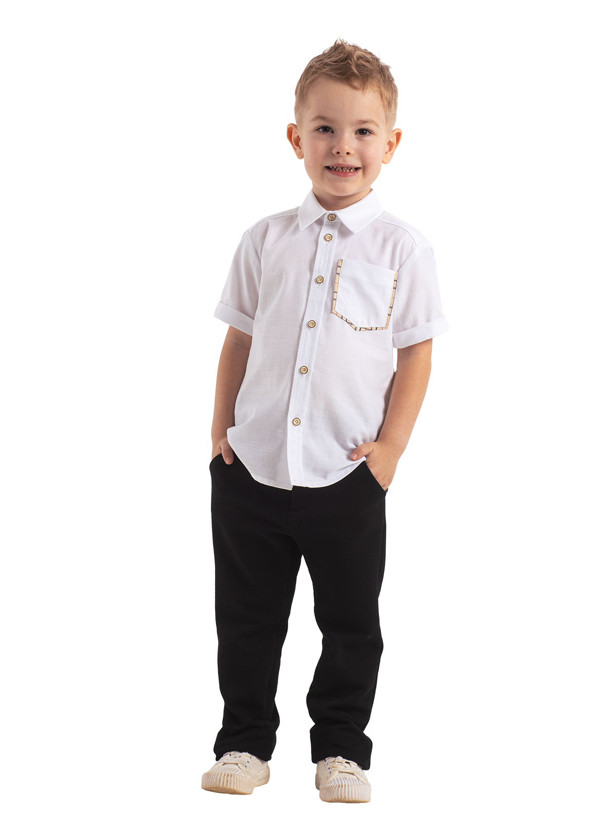 Брюки для мальчика О26297 (черный)