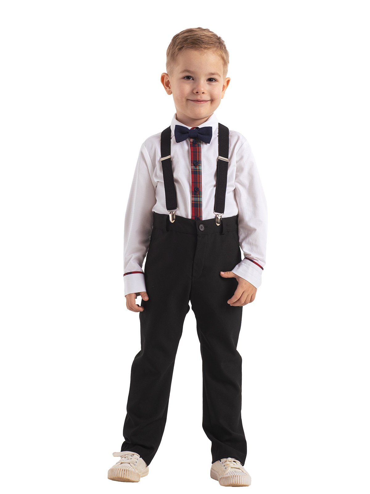 Брюки для мальчика О23354 (черный)