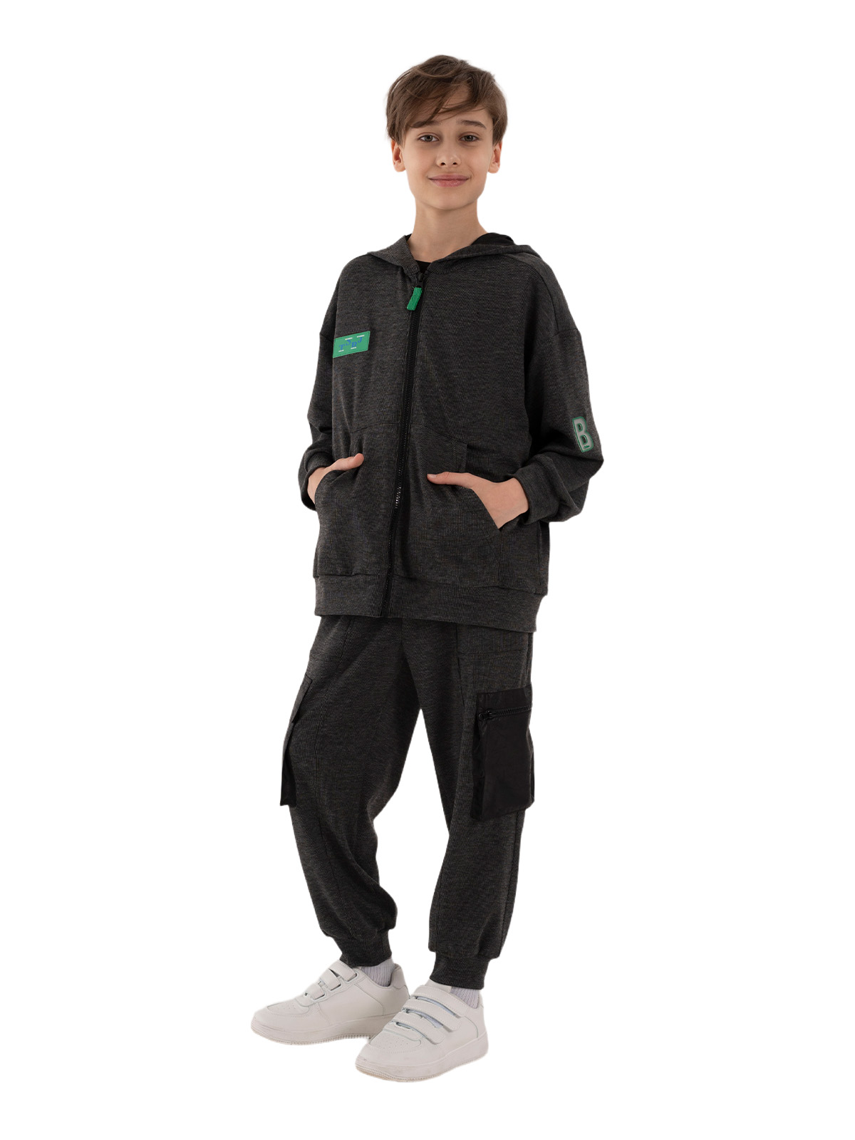 Джемпер для мальчика О37163 (черный)