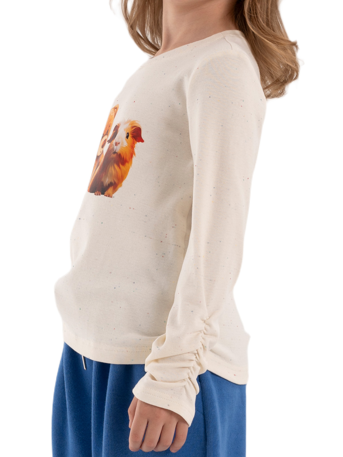 Джемпер для девочки О67142 (молочный)