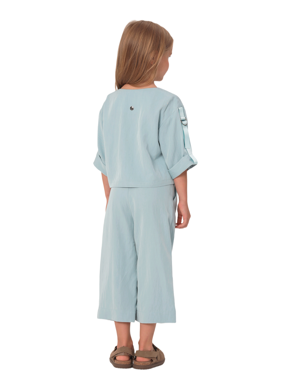 Комп.:блузка,брюки для девочки О57228 (бирюзовый)