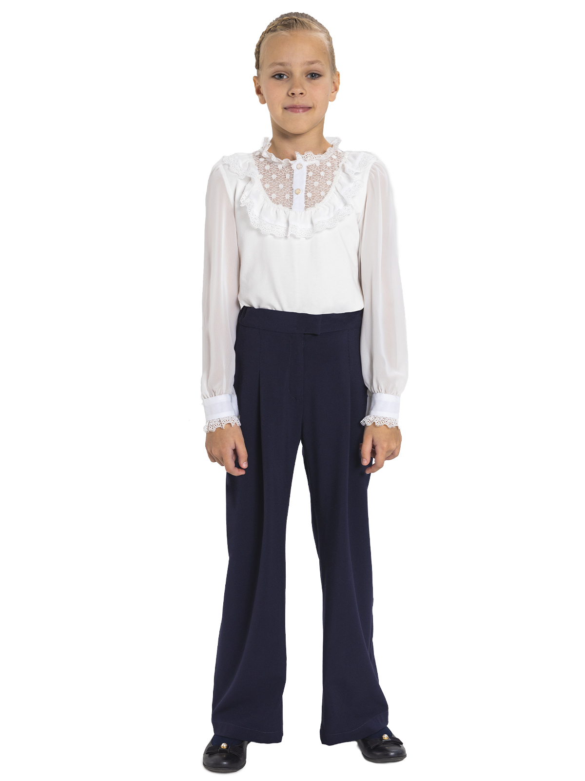 Брюки для девочки О76974 (синий)