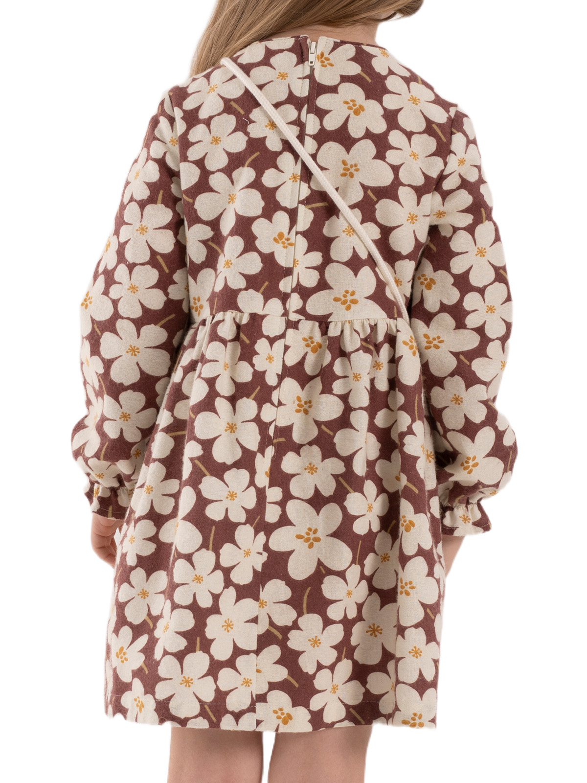 Платье для девочки О67134 (бордовый)