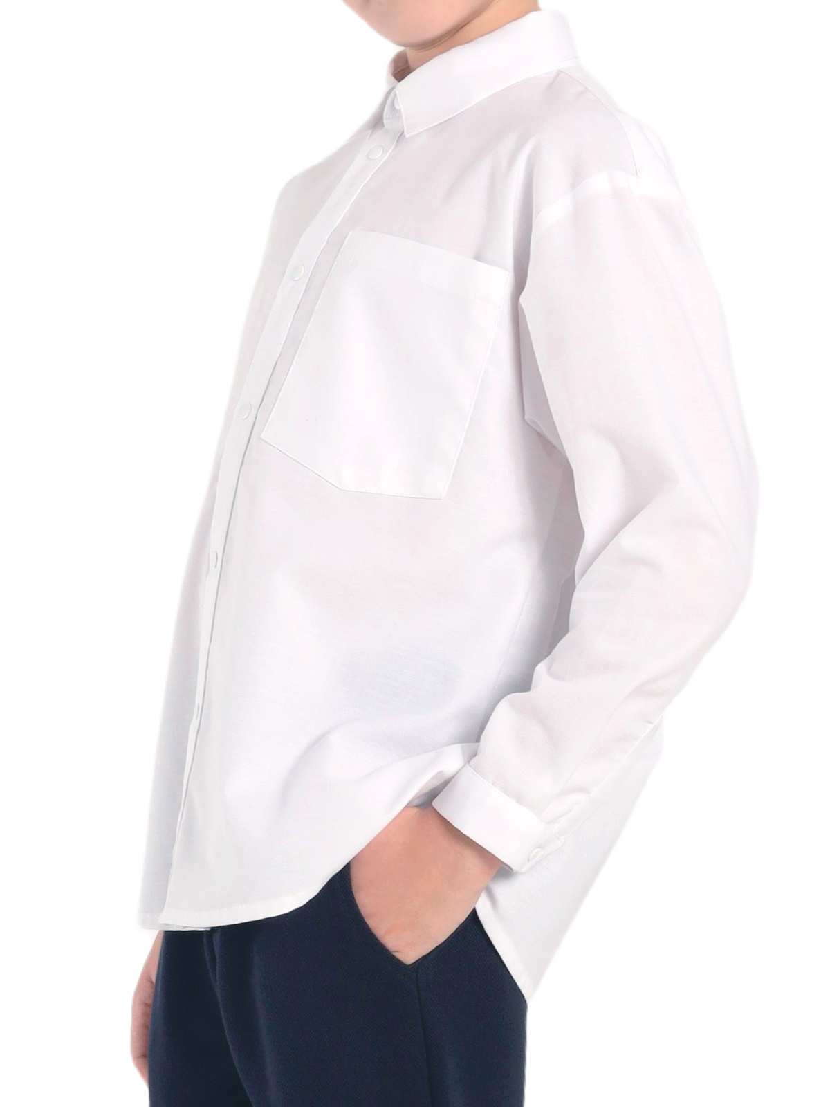 Верхняя сорочка для мальчика О17065 (белый)